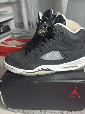 Jordan High-Top Sneakers in Black and White